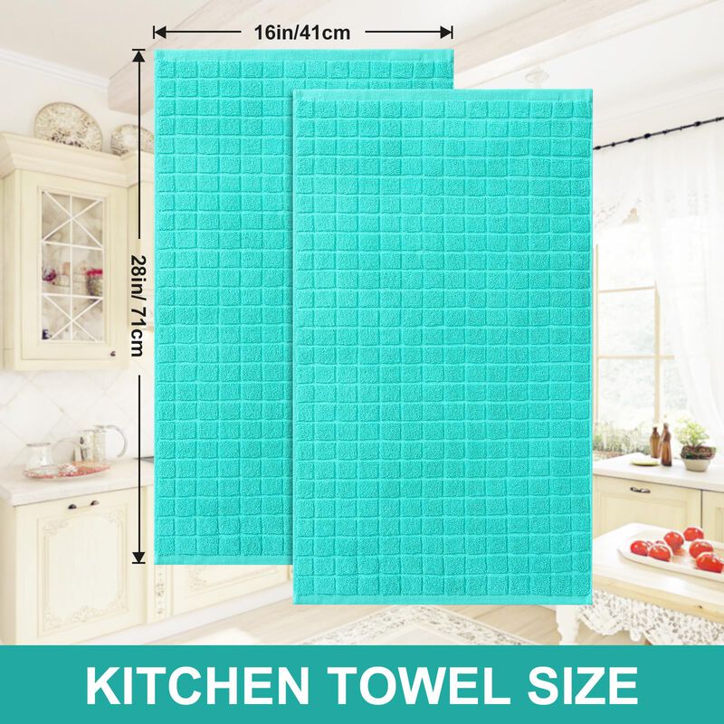 Toallas de Cocina Homaxy 6 Unidades Aqua 41x71 ... image number null
