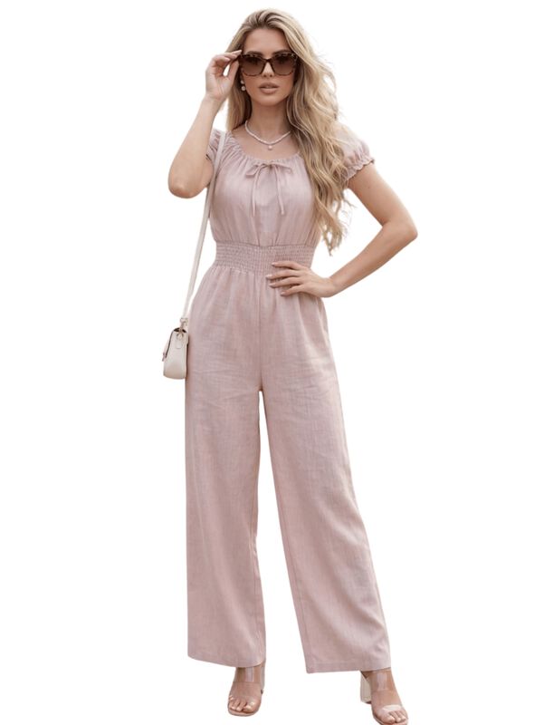Jumpsuit Largo Fluido Malabis Ves-1044 Coral Te... image number null