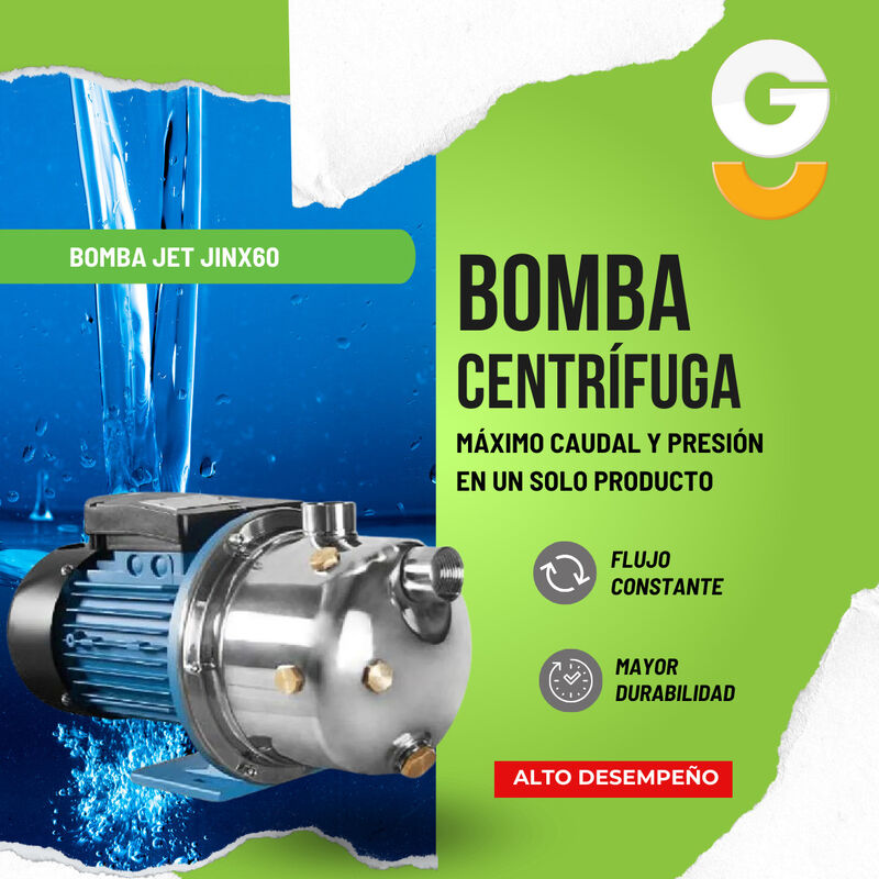 Bomba Periférica Jet 1/2 Hp 370w 127v Jinx60 image number null