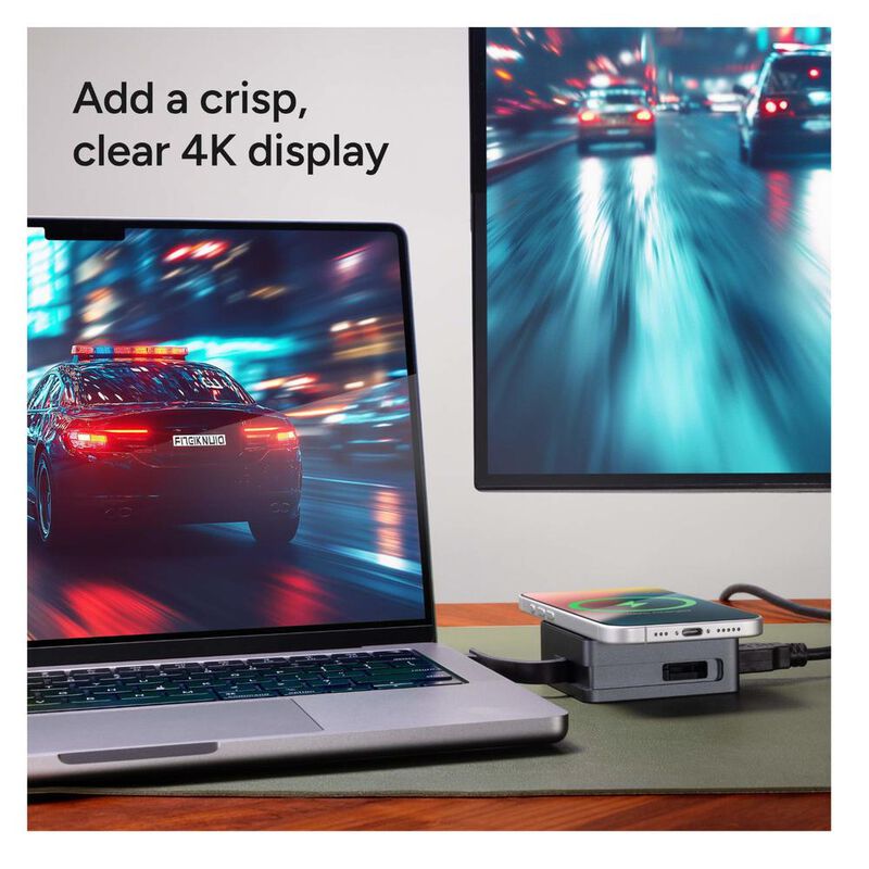 Adaptador USB-C 4 Puertos Negro ZAGG image number null