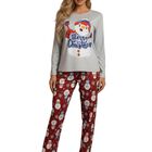 Set Pijama Mujer Navide&ntilde;a Invierno PIJ-099 D2 Conjunto Suave y C&aacute;lido