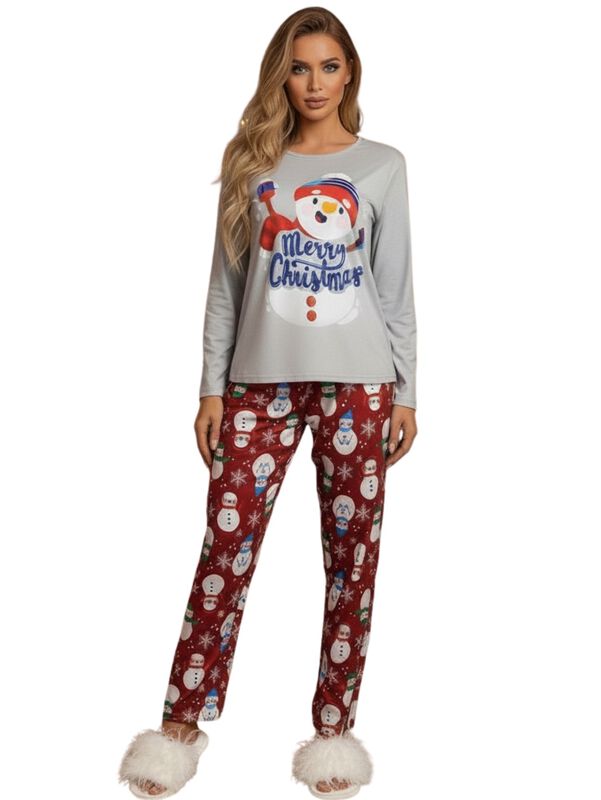 Set Pijama Mujer Navide&ntilde;a Invierno PIJ-099 D2 C... image number null