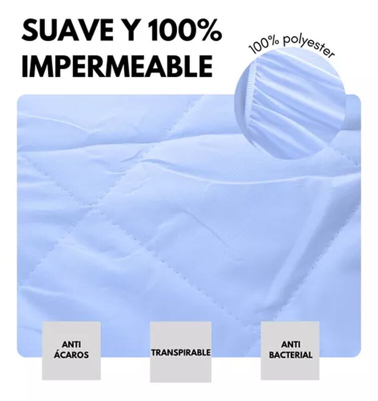 Protector De Colchón 100% impermeable King Size image number null