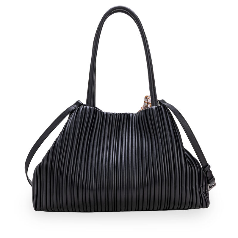Bolsa Tote Grande Look Blisado Color Negro image number null