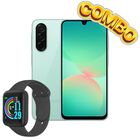 Combo Galaxy A26 5G Dual 128GB/6RAM Verde Más Smart Watch Reloj Inteligente Bluetooth