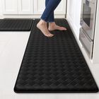 Alfombrillas de cocina Tranquilrelax 2 piezas negras antideslizantes