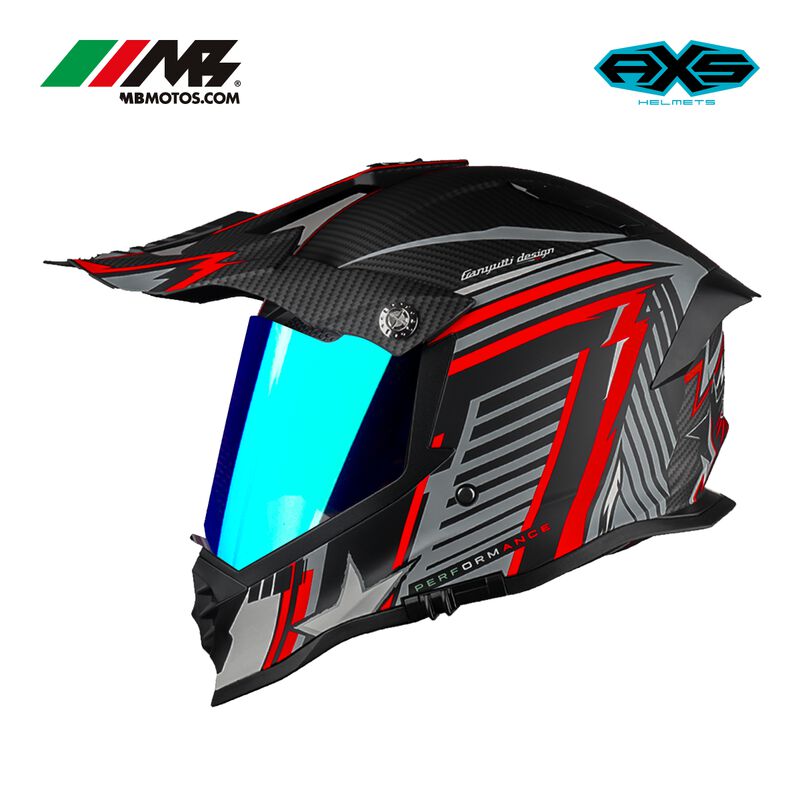 Casco Dot Axs Rojo Nordica Xl + Cámara Action image number null