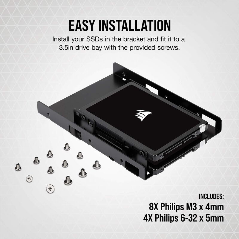 Soporte De Montaje Ssd Corsair Dual Con Compart... image number null