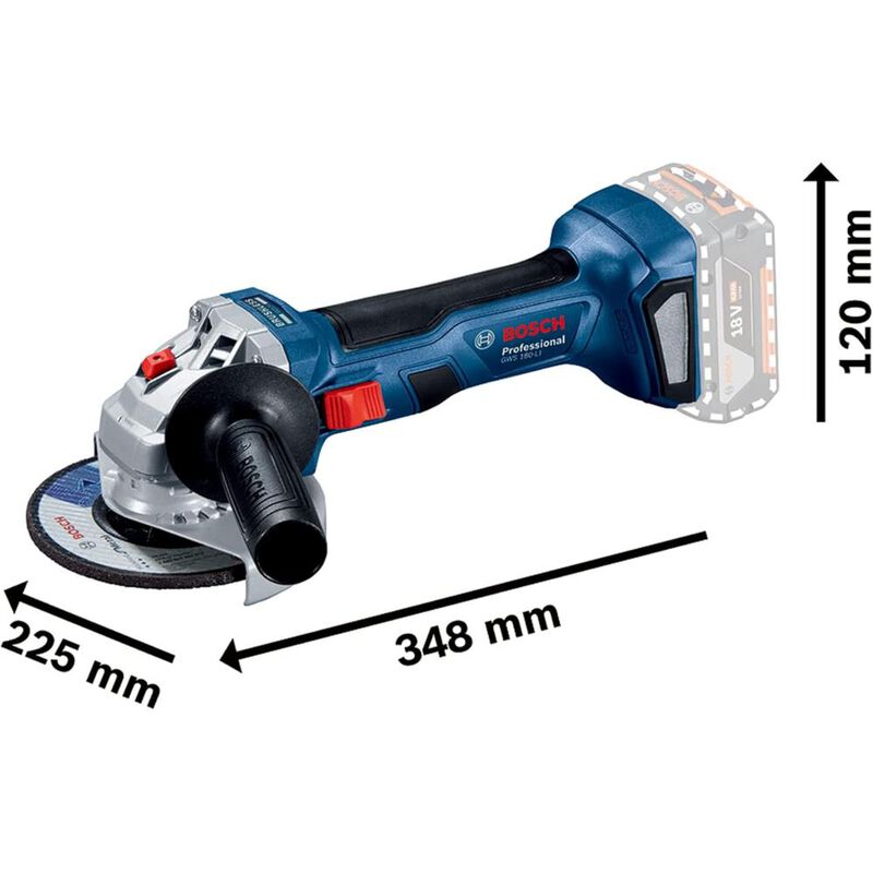 Esmeriladora Bosch 18V 4 1/2" Profesional con 2... image number null