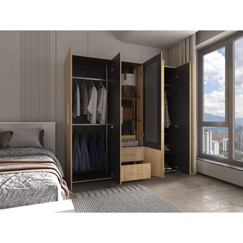 Closet Grays, Fresno Europeo y Wengue, puerta c... image number null