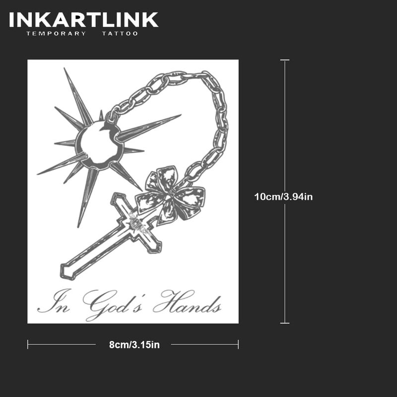 Tatuaje Temporal Inkartlink 2 Hojas Estrella Cr... image number null