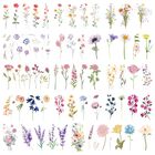 Tatuajes Temporales Epuxiael 79 Uds Florales Realistas