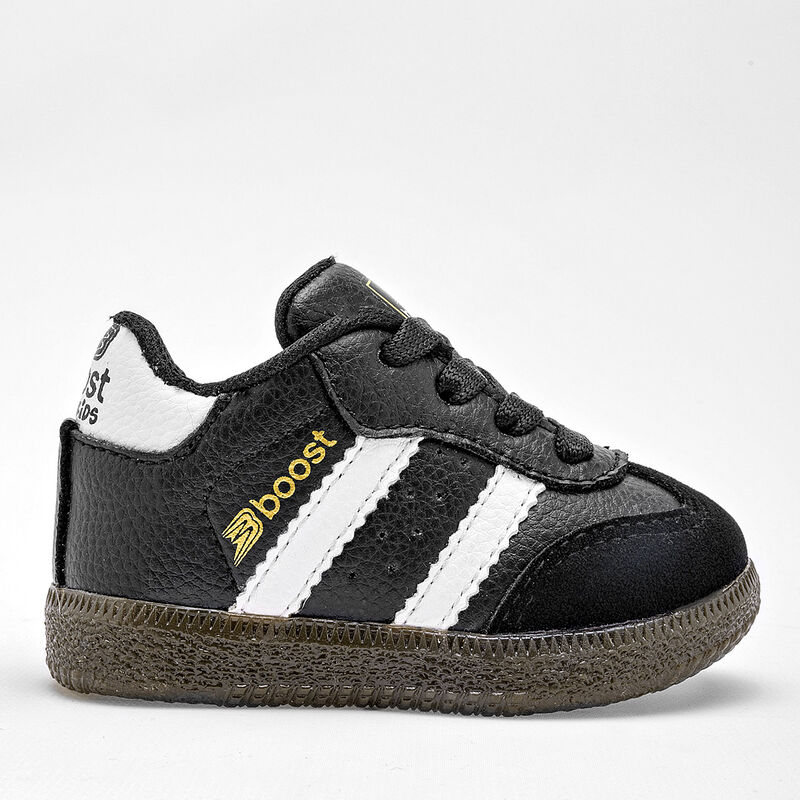 Boost Tenis para beb&eacute; ni&ntilde;o negro blanco image number null
