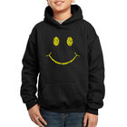 Sudadera Con Capucha Word Art Para Ni&ntilde;o - Be Happy Smiley Face - Negro