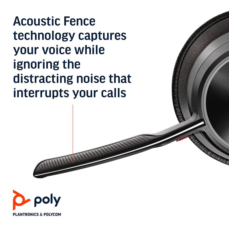 Auriculares Poly Voyager Focus 2 Uc Usb-a Bluet... image number null