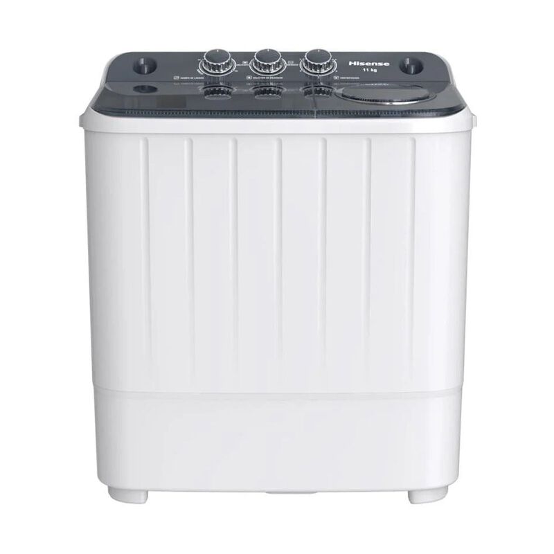 Lavadora Hisense 11 Kilos Doble Tina Blanca Wsa... image number null