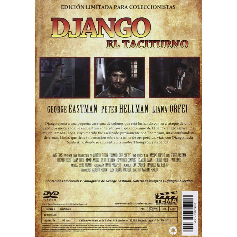 Django: El Taciturno [dvd] (1968) Bill Il Tacit... image number null