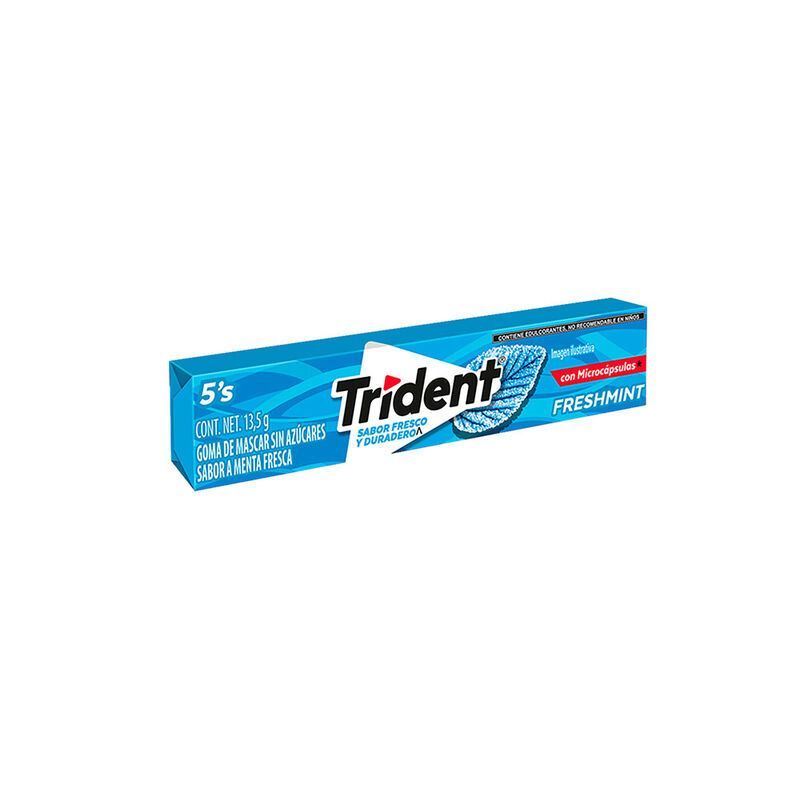 TRIDENT TA 5S FRESHMINT 135G image number null