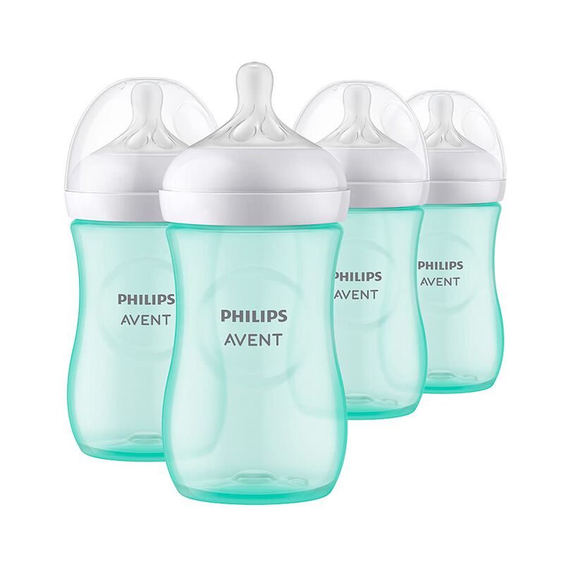 Biber&oacute;n Philips Avent Natural Teal 270 Ml, Paqu... image number null