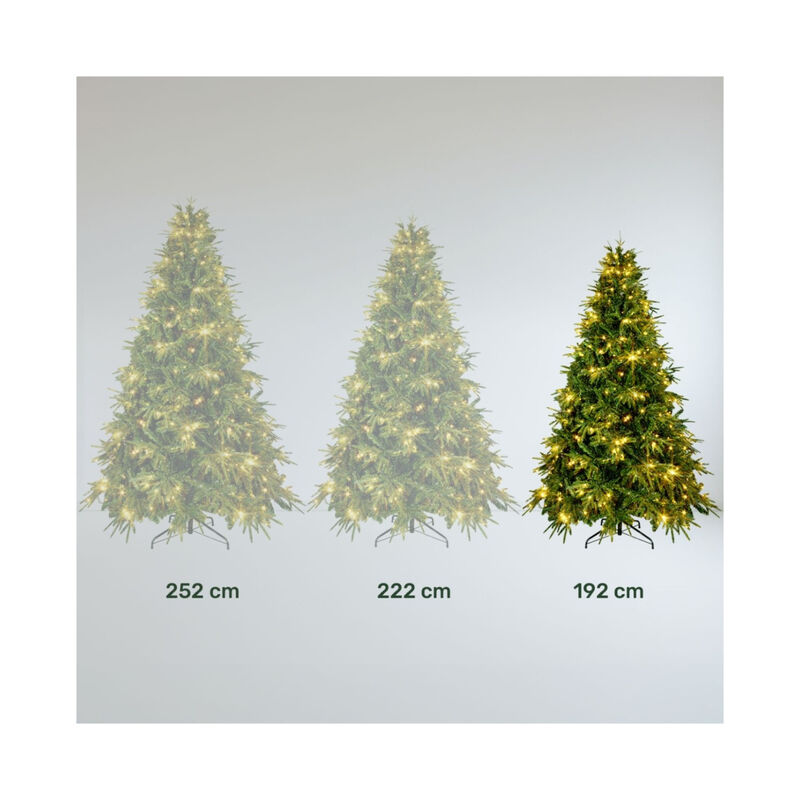 Arbol Navidad Luces Led 1.90m Pino Navide&ntilde;o Fro... image number null