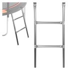 Escalera Trampolin Universal De 2 Pasos Peldaños Acero Little Monkey