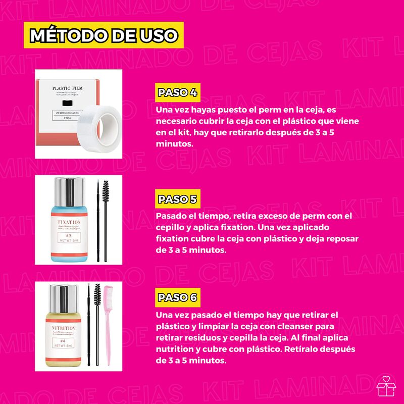 Kit Planchado de Cejas Laminado Profesional Las... image number null