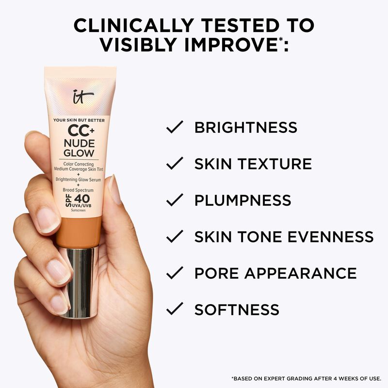 Foundation It Cosmetics Cc+ Nude Glow, Spf 40, ... image number null