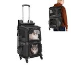 Mochila Transportadora Hovono Doble Compartimento Con Ruedas &ndash; Para 2 Mascotas