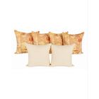 Set 6 Cojines Decorativos Maiz Vainilla 4 Estampados 2 Lisos