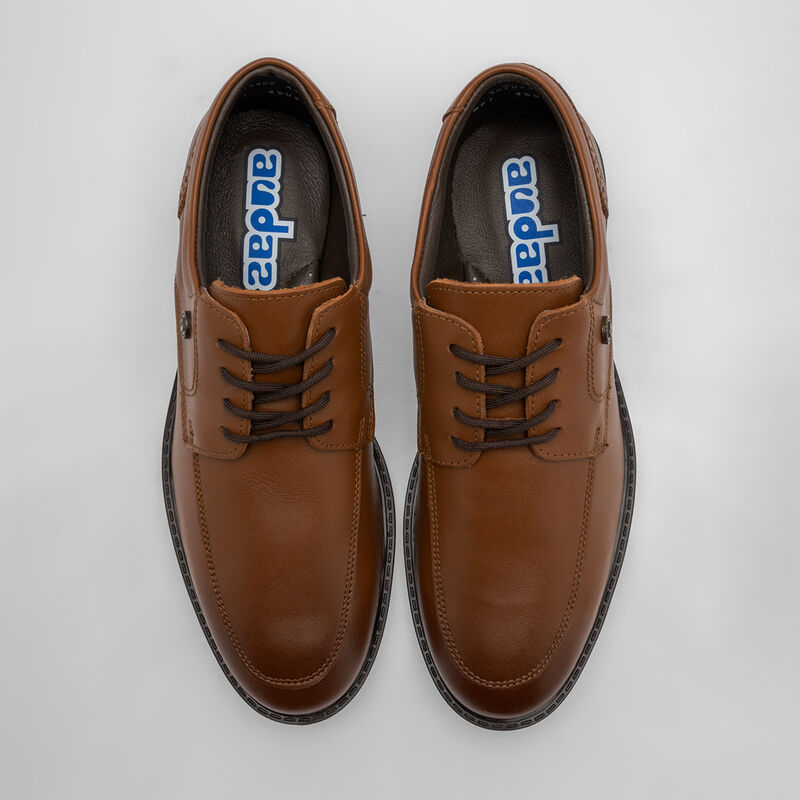 Audaz Zapato Casual De Piel Para Ni&ntilde;o Camel Cod... image number null