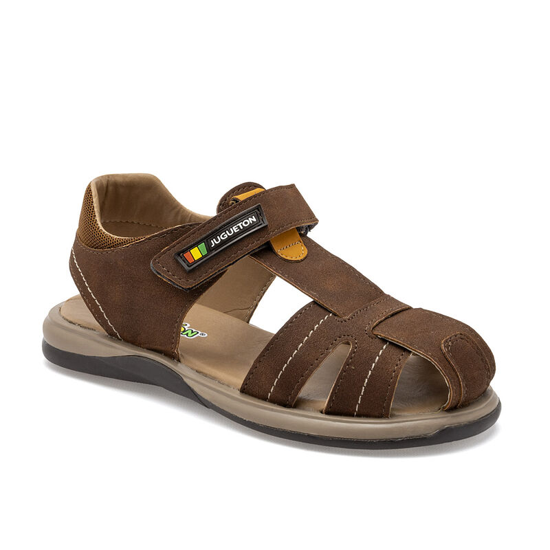 Juguetón Sandalia para bebé niño café image number null