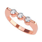 Anillo de Compromiso en Oro Rosa 10K con Circonia -  Talla:10.5/ FJ752-10R-CZ-105