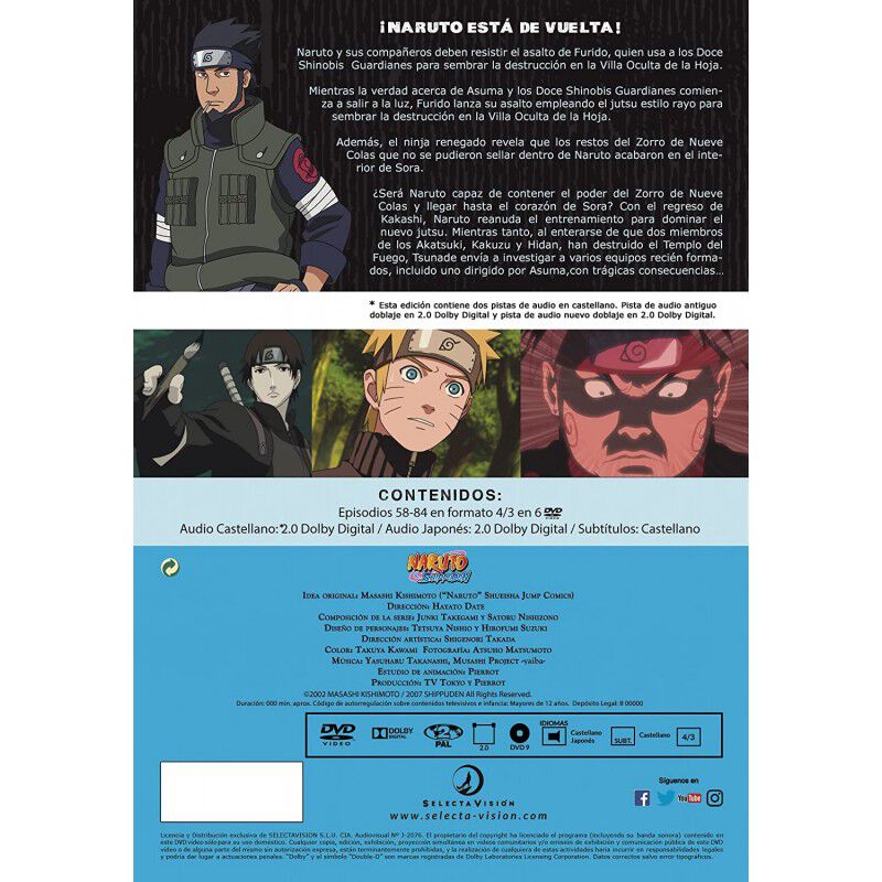 Naruto Shippuden Box 3. Dvd. [dvd] image number null