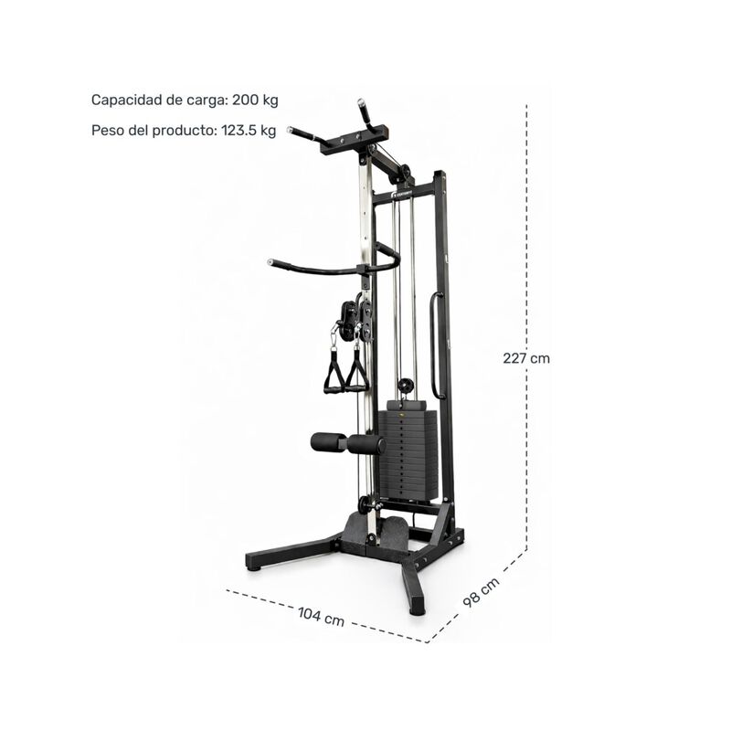 Maquina Multifuncional Polea Giratoria Gimnasio... image number null