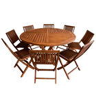 Comedor Redondo Modelo Jardín 8 personas - Rústico Tratable
