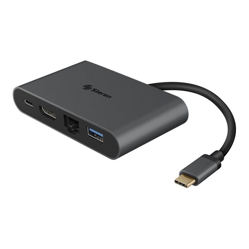 Adaptador USB C a HDMI/USB 3.0/USB C/Ethernet R... image number null