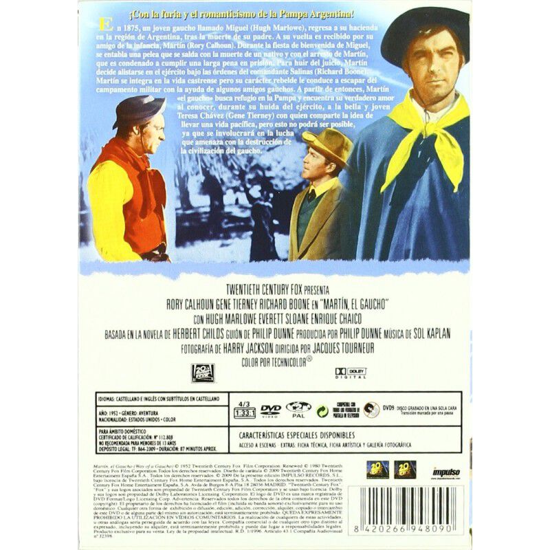 Martin El Gaucho (edici&oacute;n Impulso) [dvd] image number null