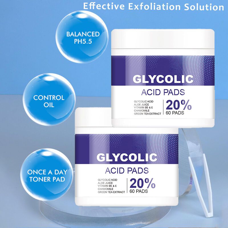 Pads Faciales Grospe 20% &Aacute;cido Glic&oacute;lico 60 Uni... image number null