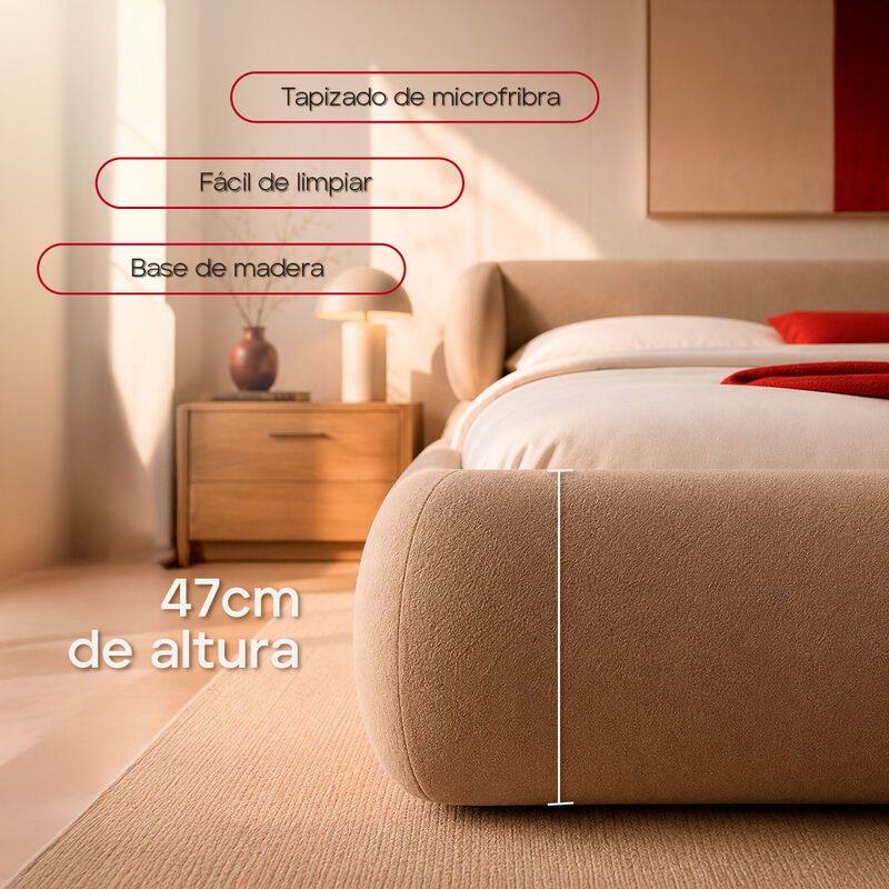 Base Con Cabecera Sahara King Size, Atlas Del D... image number null