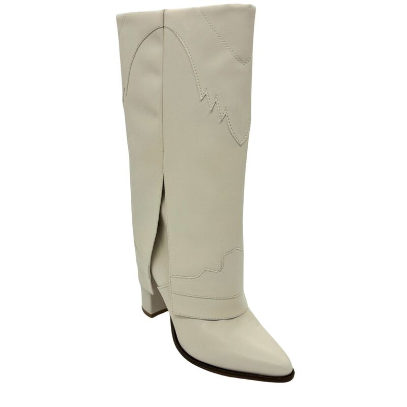 Botas vaqueras altas Cancer Beige para mujer ma... image number null