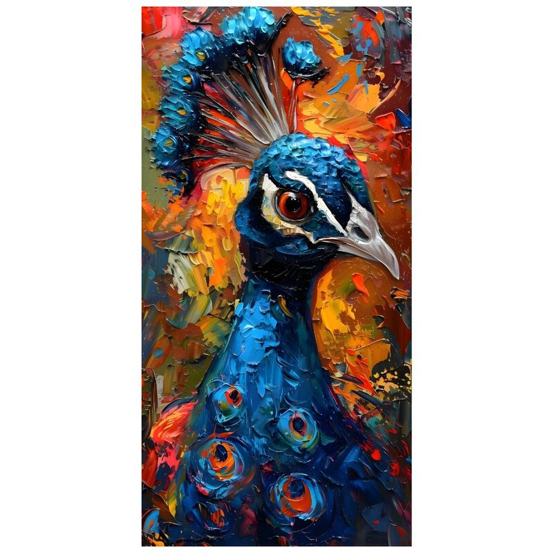 Cuadro Decorativo Animal 60x80cm Pavo Real image number null