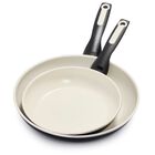 Set De Sartenes Greenpan Rio 8 Y 10, Color Negro