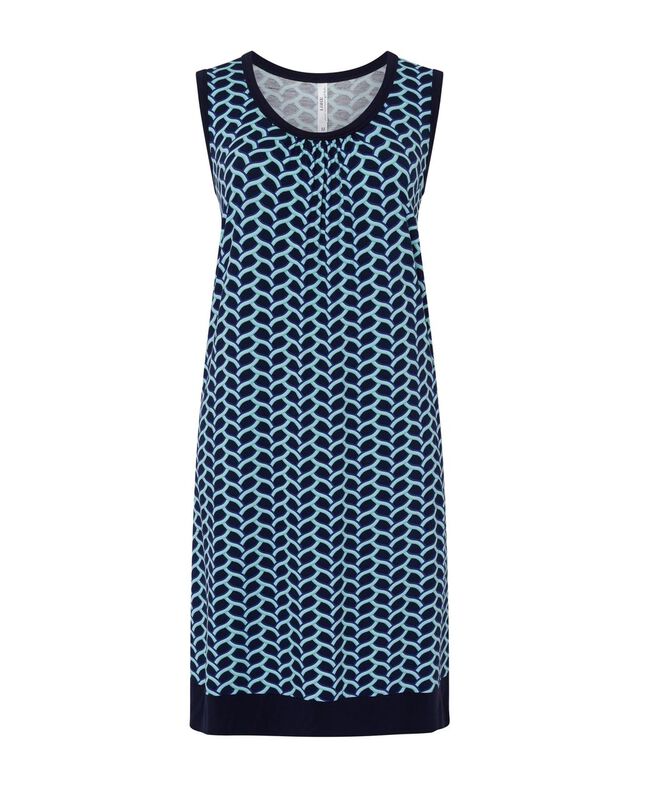 Vestido de Mujer con Cuello Redondo Marino image number null