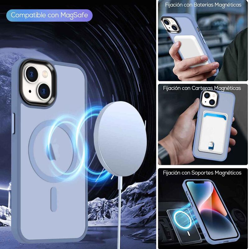 . Funda TEKKU Matte Style Mag para iPhone 15 Tr... image number null