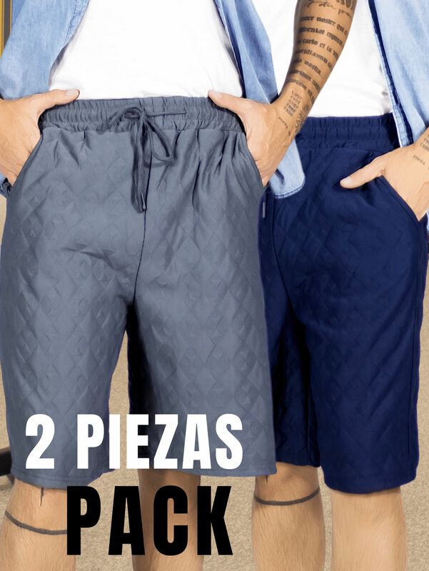 Pack de 2 Shorts Casual Cintura Ajustable Detal... image number null