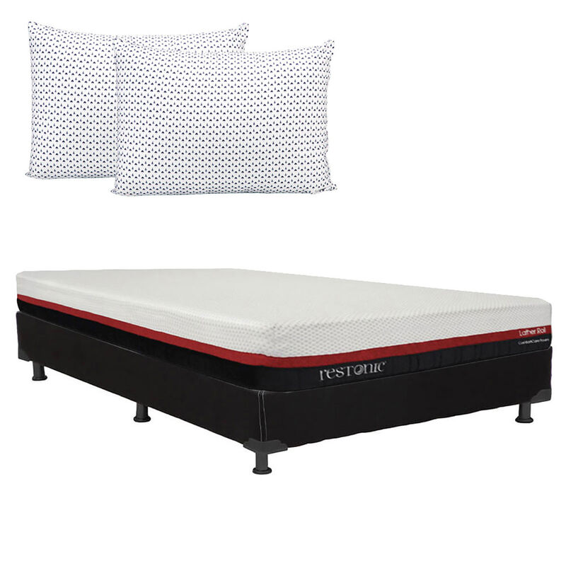 Colchón Queen Size Restonic Roll+Almohada Dicas... image number null