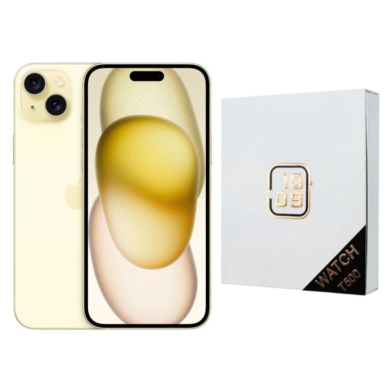 iPhone 15 128GB Amarillo E-SIM Reacondicionado ... image number null
