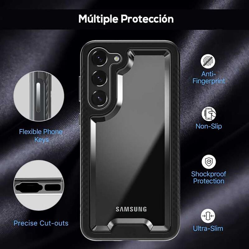 Funda MYBAT Lux para Samsung S23 Negra image number null