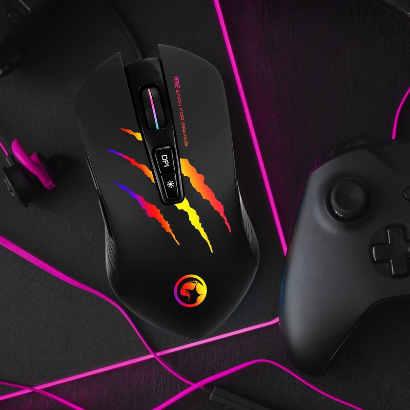 Mouse Gamer Marvo M312 Retroiluminado 6 Botones... image number null