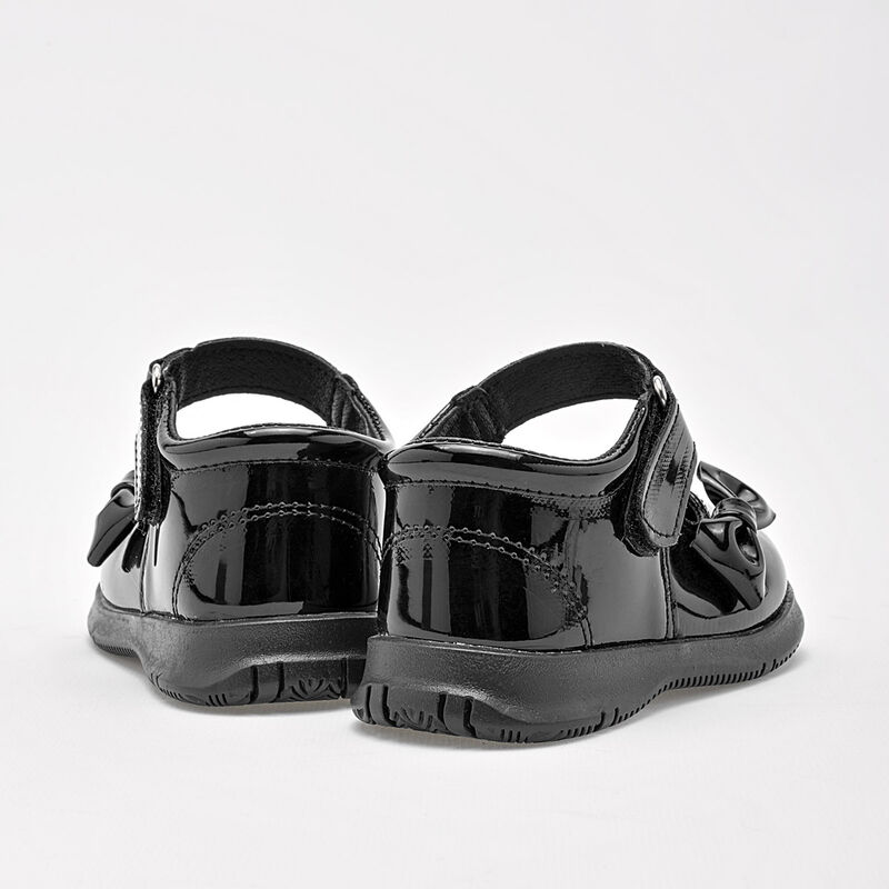 Kids Sofi Zapato Escolar Para Beb&eacute; Negro Charol... image number null